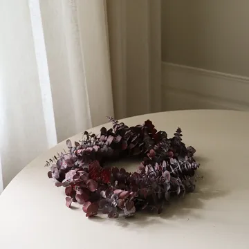 Eucalyptus Wreath ghirlanda - Rosso scuro, Ø40 cm - Botané