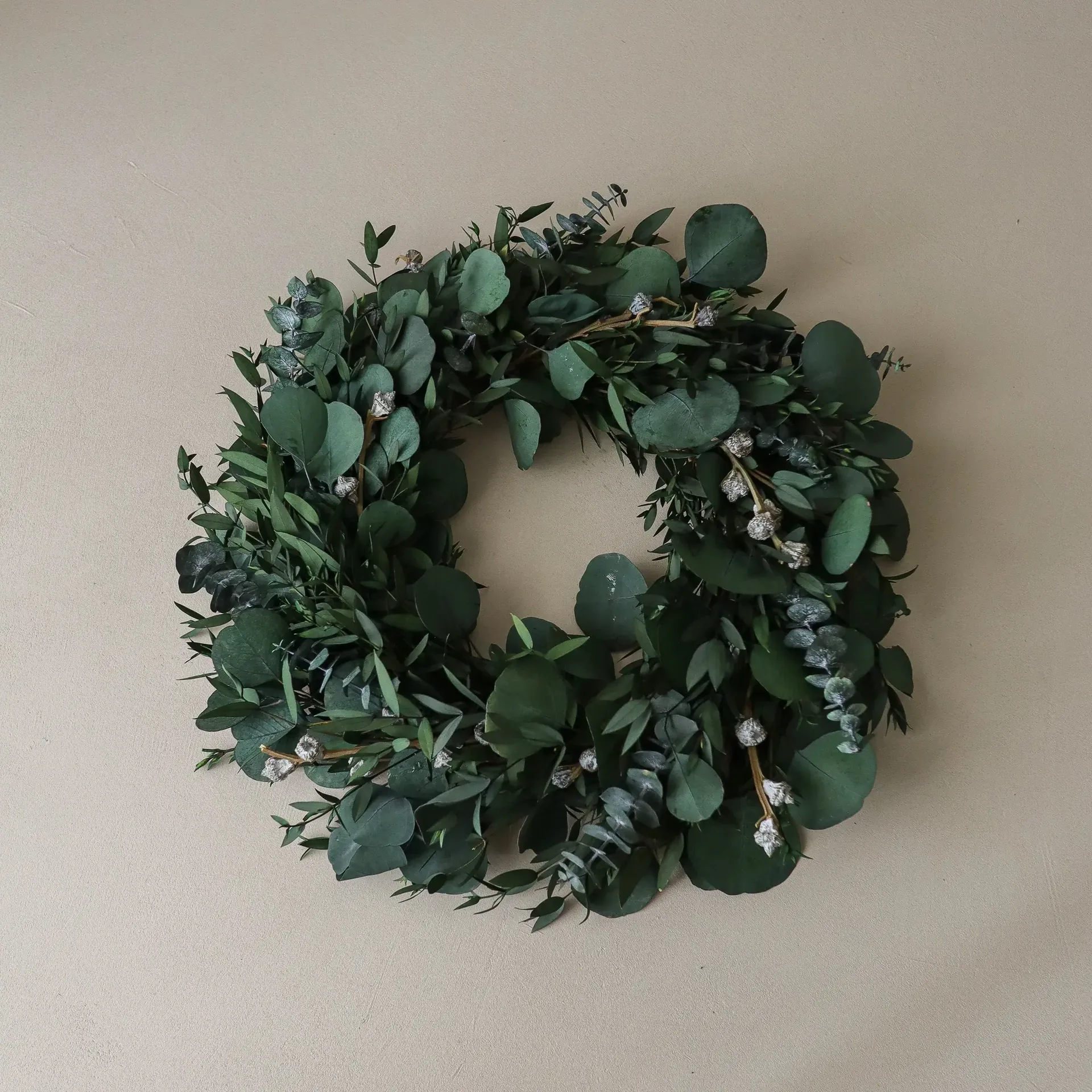 Eucalyptus Wreath ghirlanda, Verde mixed, Ø40 cm Botané