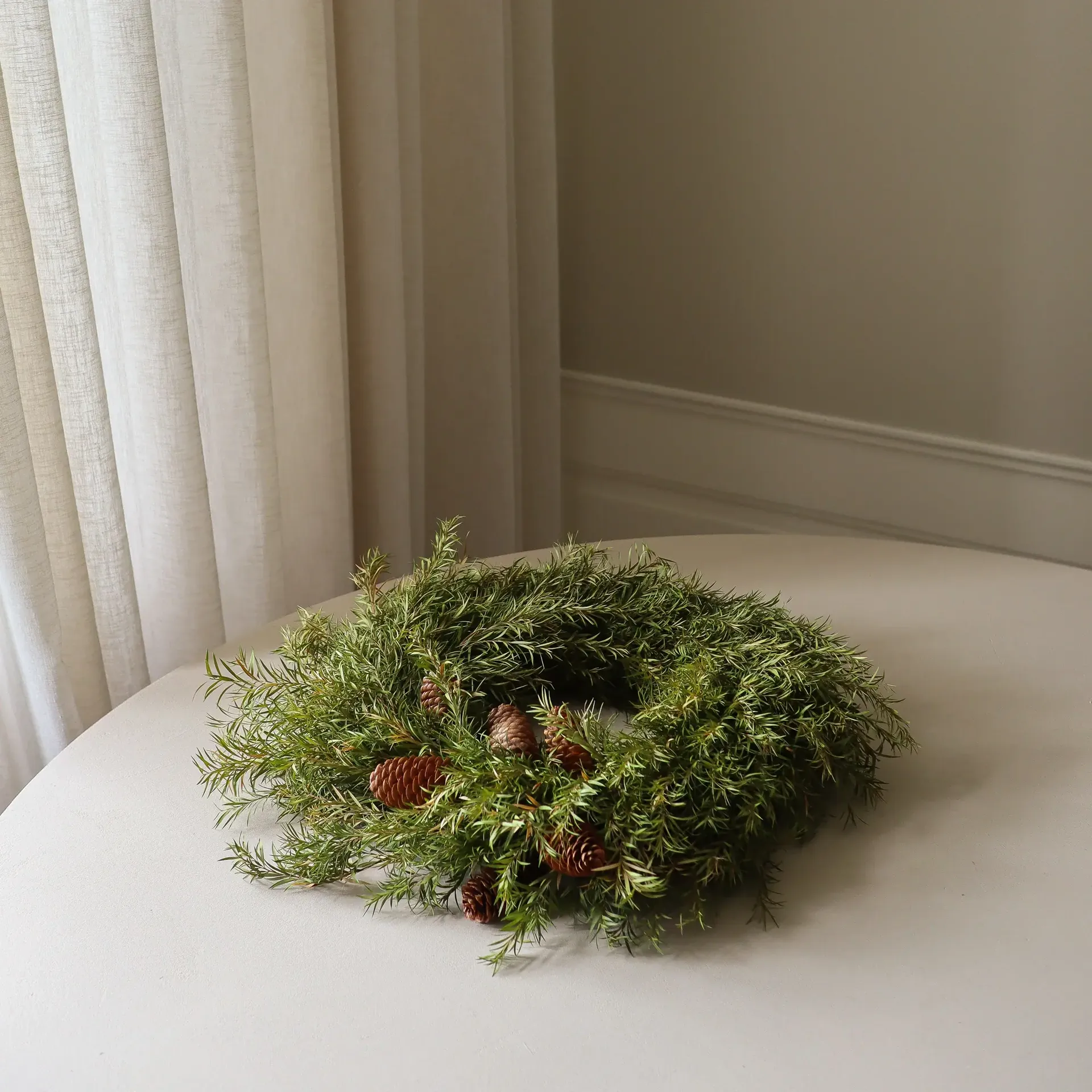 Evergreen Pine Wreath ghirlanda, Ramo di abete, Ø40 cm Botané