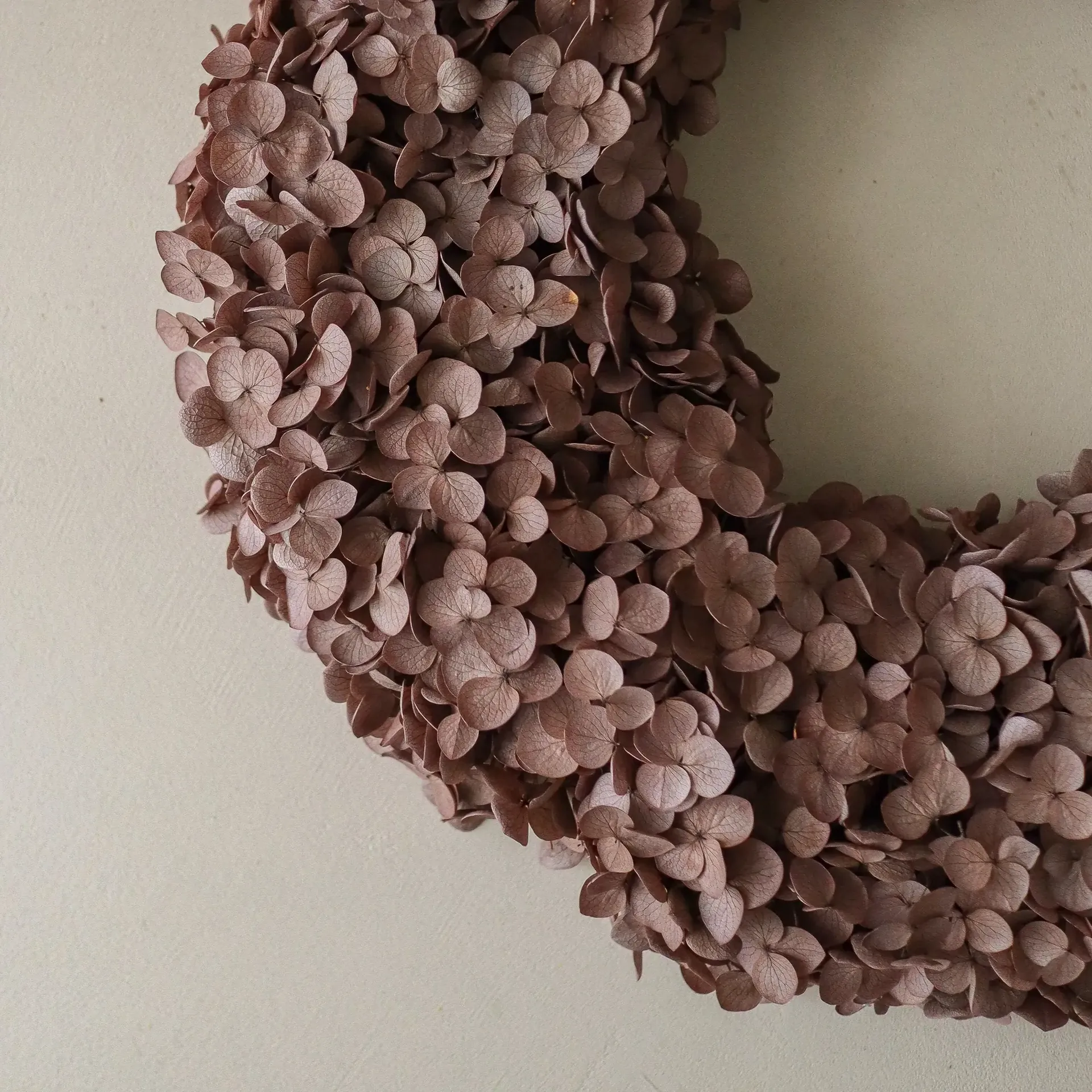 Hortensia Wreath ghirlanda, Brown, 40 cm Botané