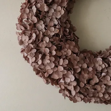 Hortensia Wreath ghirlanda - Brown, 40 cm - Botané