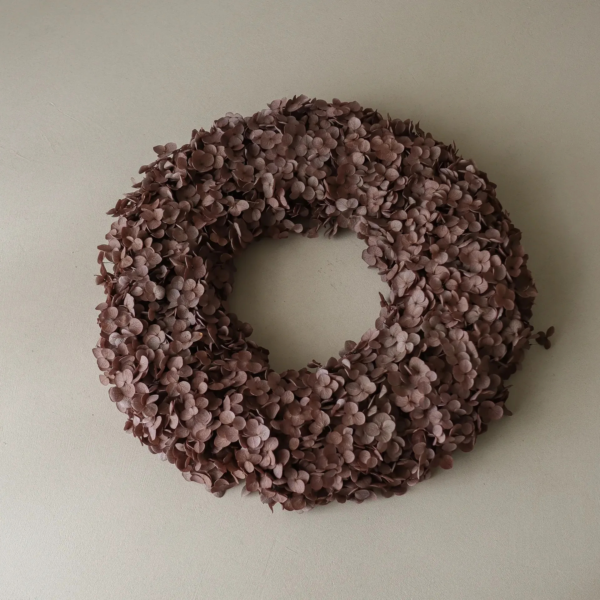 Hortensia Wreath ghirlanda, Brown, 40 cm Botané