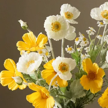 Le Natural bouquet artificiale - Margherita-pratolina 7 pz - Botané