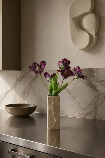 Limestone Edge vaso in marmo - Small, 25 cm - Botané