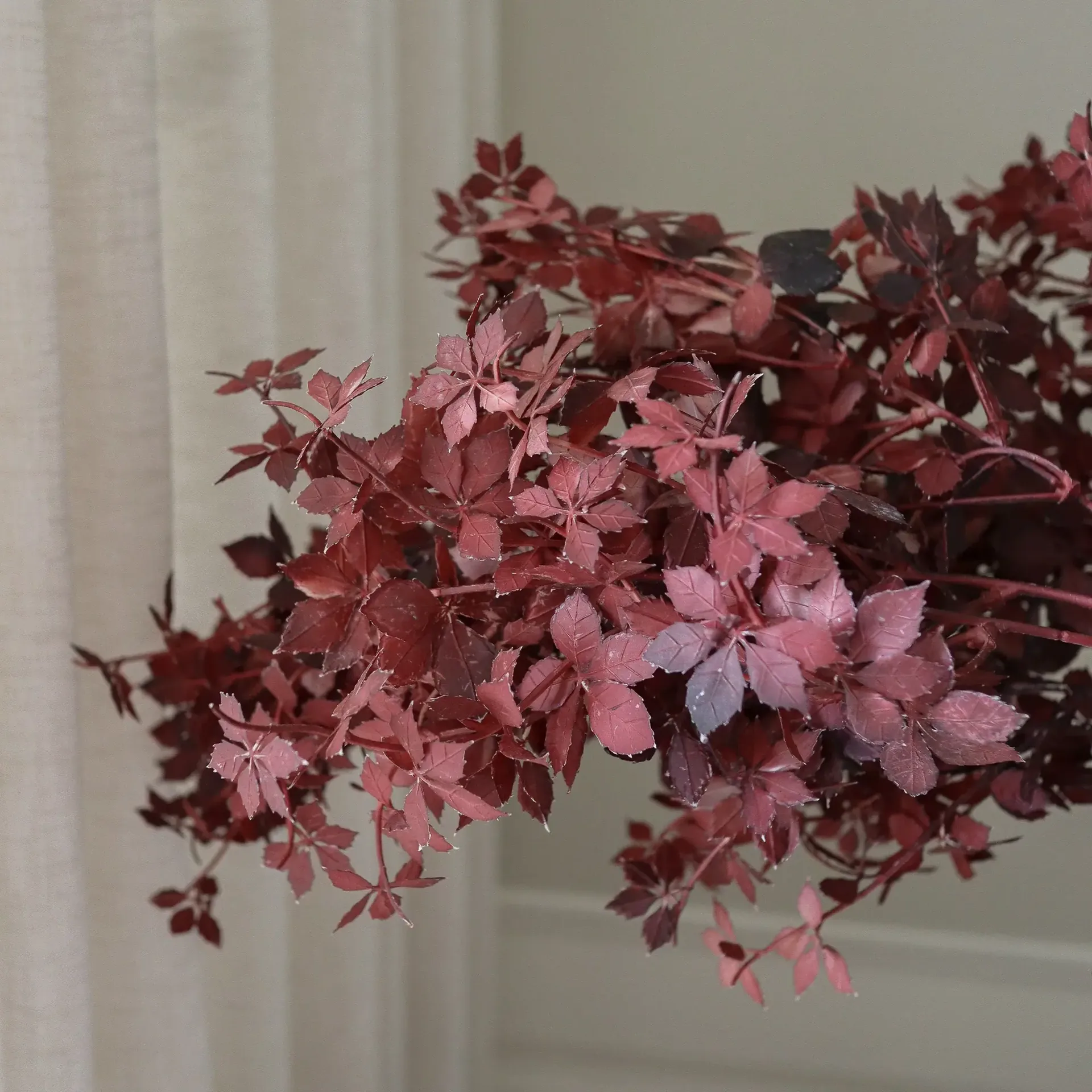 Maple Branch bouquet artificiale, Burgundy, 107 cm, 1 pz Botané