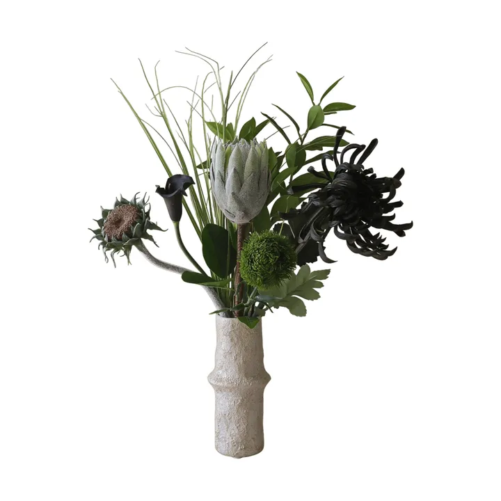 Midnight Wilderness bouquet artificiale - Protea reale-crisantemo-calla-garofano, 78 cm, 7 pz - Botané