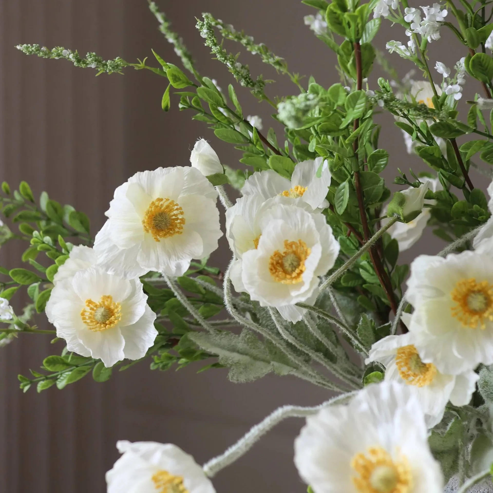 Midsummer Day bouquet artificiale, Papavero-fiori di campo 12 pz Botané
