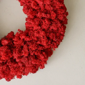 Moss Wreath corona di muschio - Red, Ø40 cm - Botané