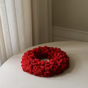 Moss Wreath corona di muschio - Red, Ø40 cm - Botané