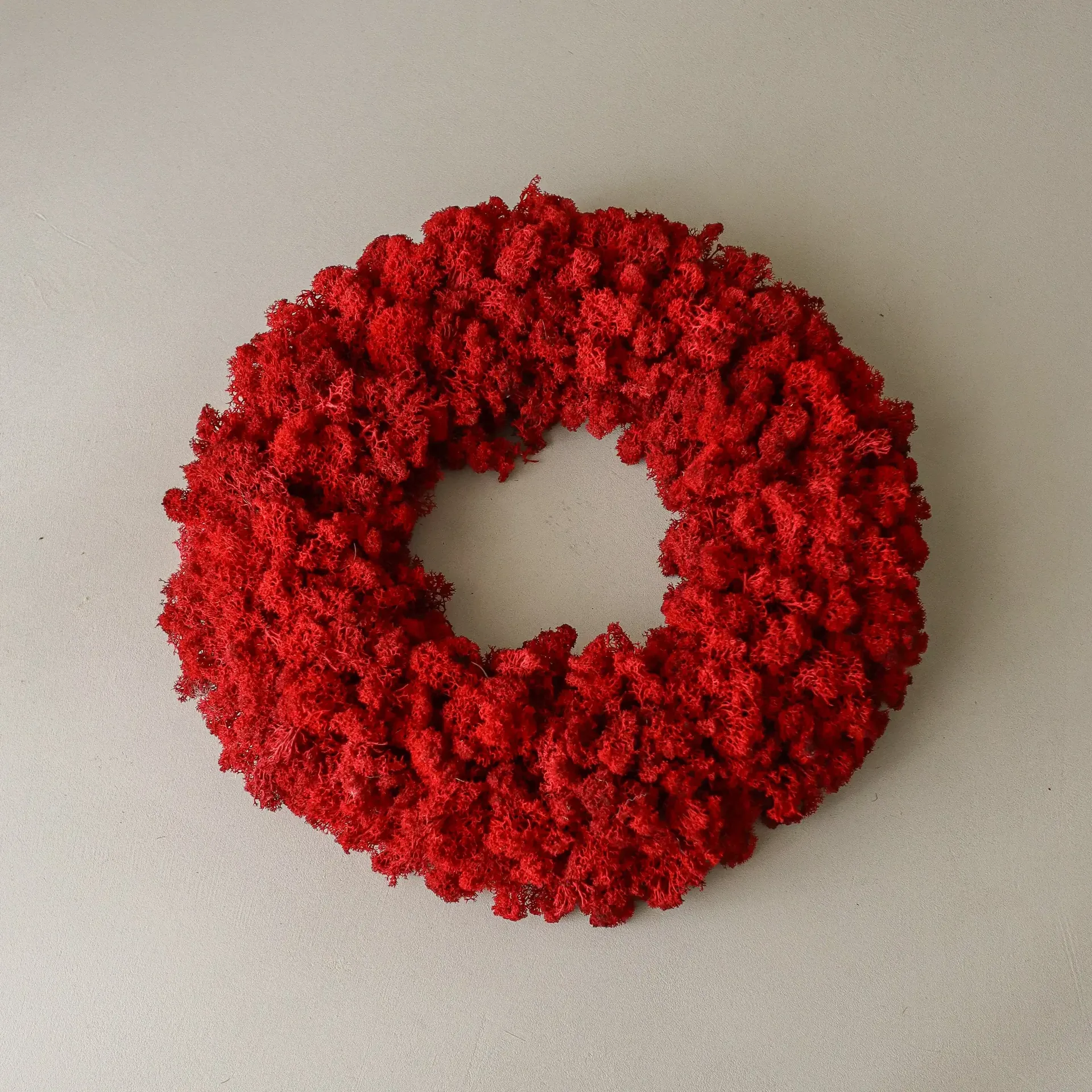 Moss Wreath corona di muschio, Red, Ø40 cm Botané