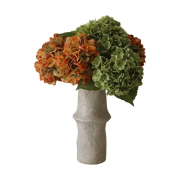 Ortensia bouquet artificiale - Copper, 60 cm, 7 pz - Botané