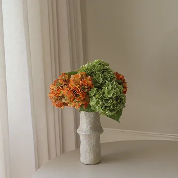 Ortensia bouquet artificiale - Copper, 60 cm, 7 pz - Botané