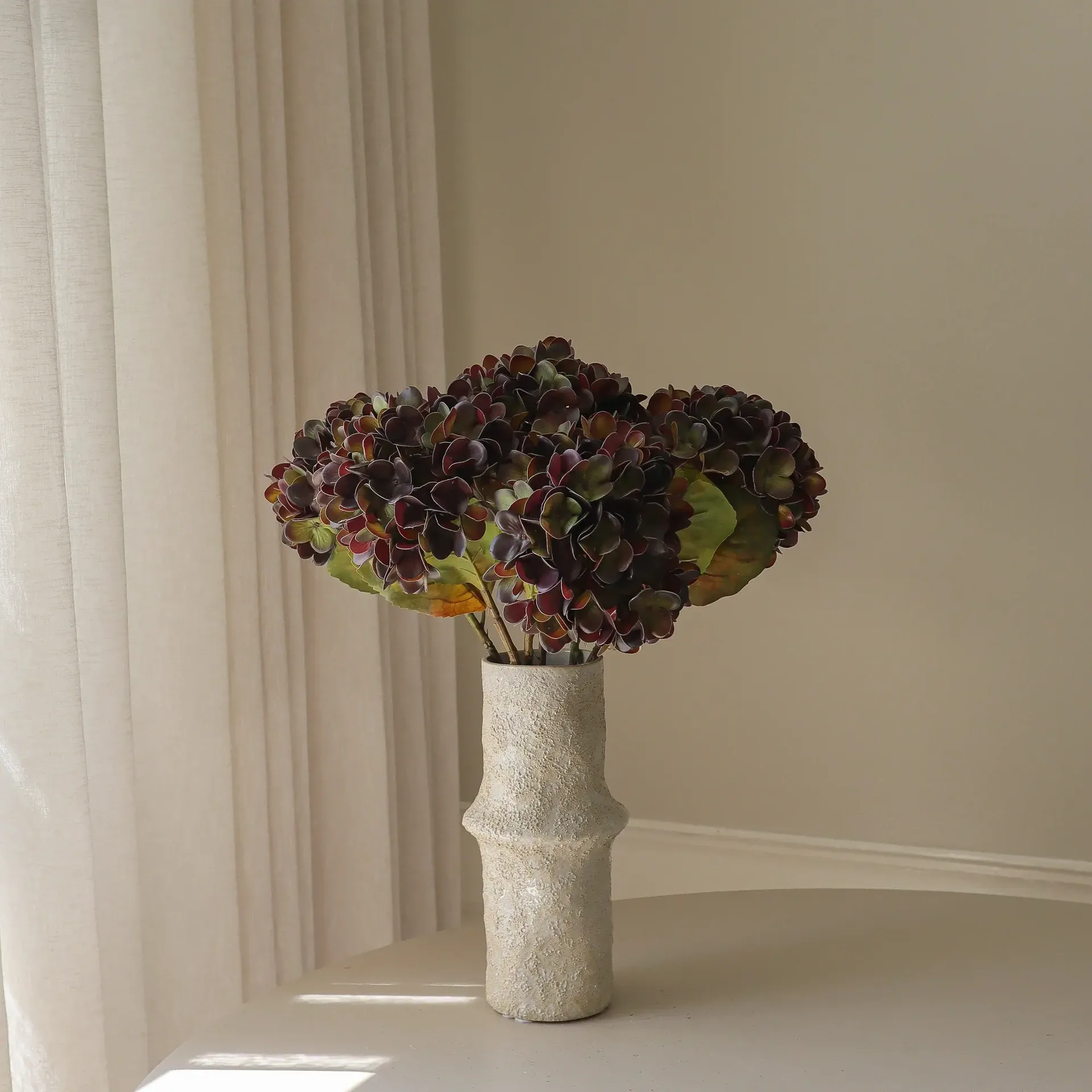 Ortensia bouquet artificiale, Muted purple, 60 cm, 6 pz Botané