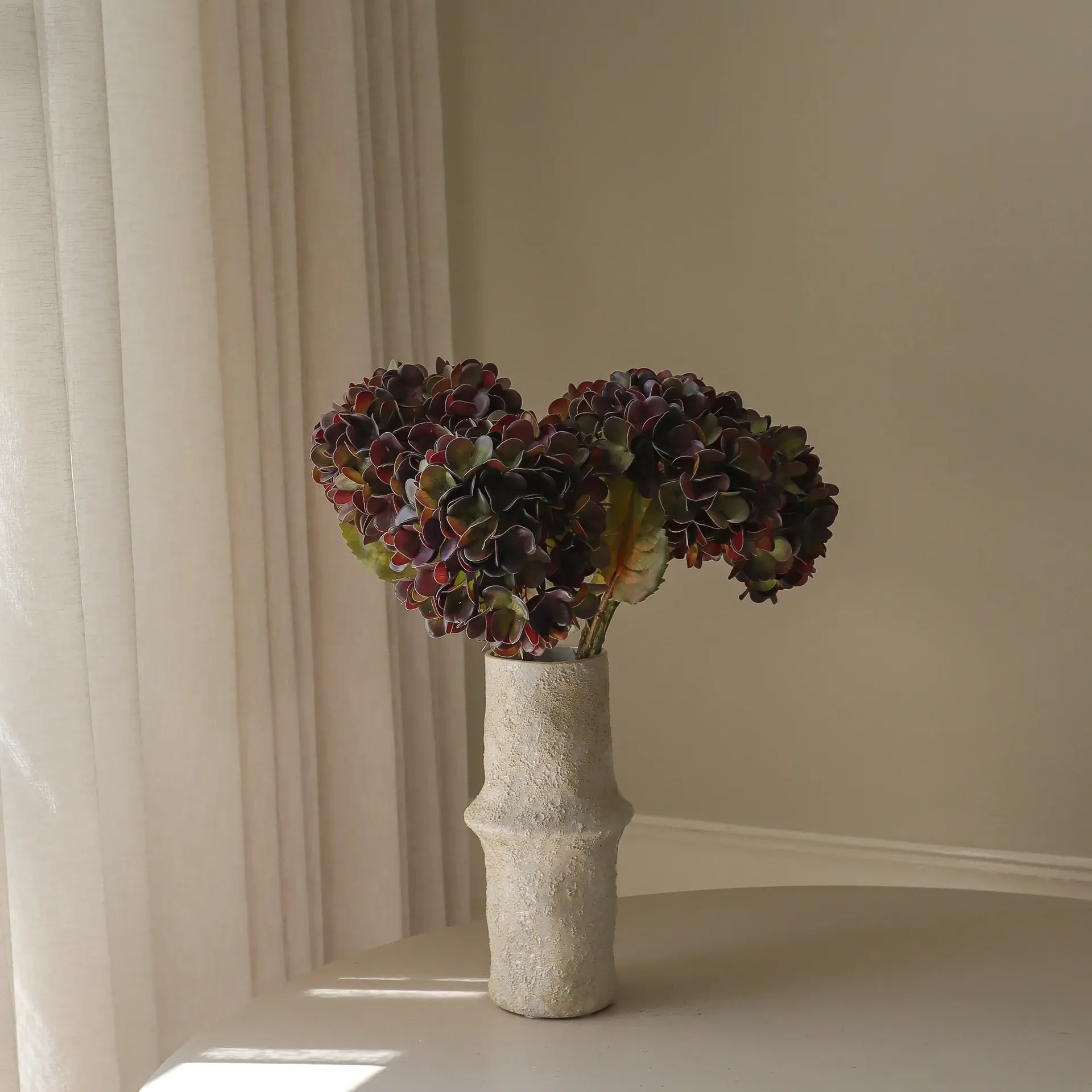 Ortensia bouquet artificiale, Muted purple, 60 cm, 6 pz Botané