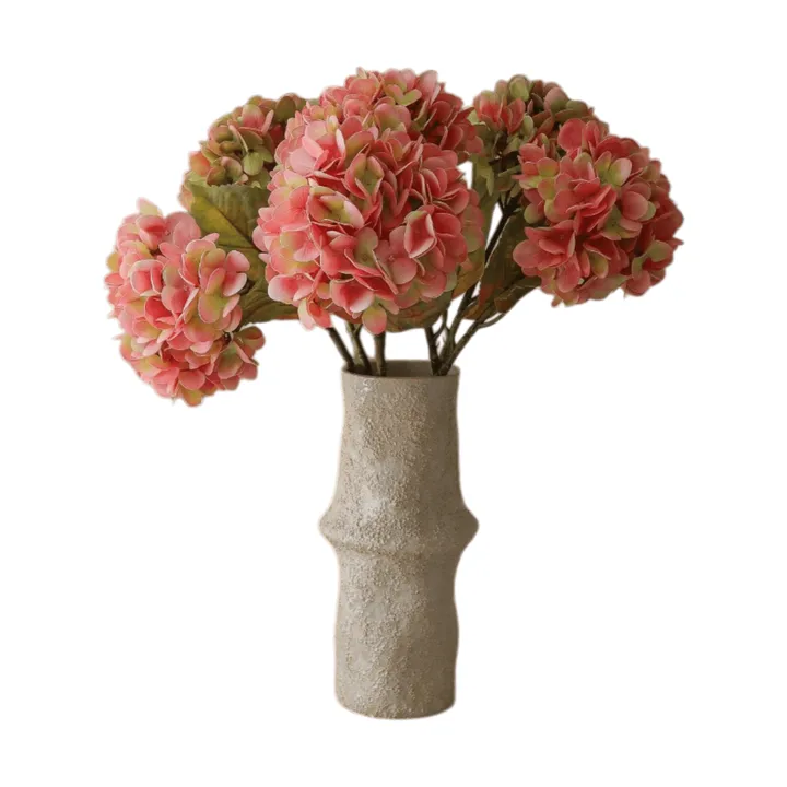 Ortensia bouquet artificiale - Rosa soft, 60 cm, 5 pz - Botané