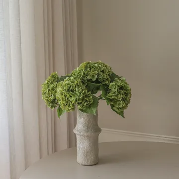 Ortensia bouquet artificiale - Verde muschio, 51 cm, 6 pz - Botané