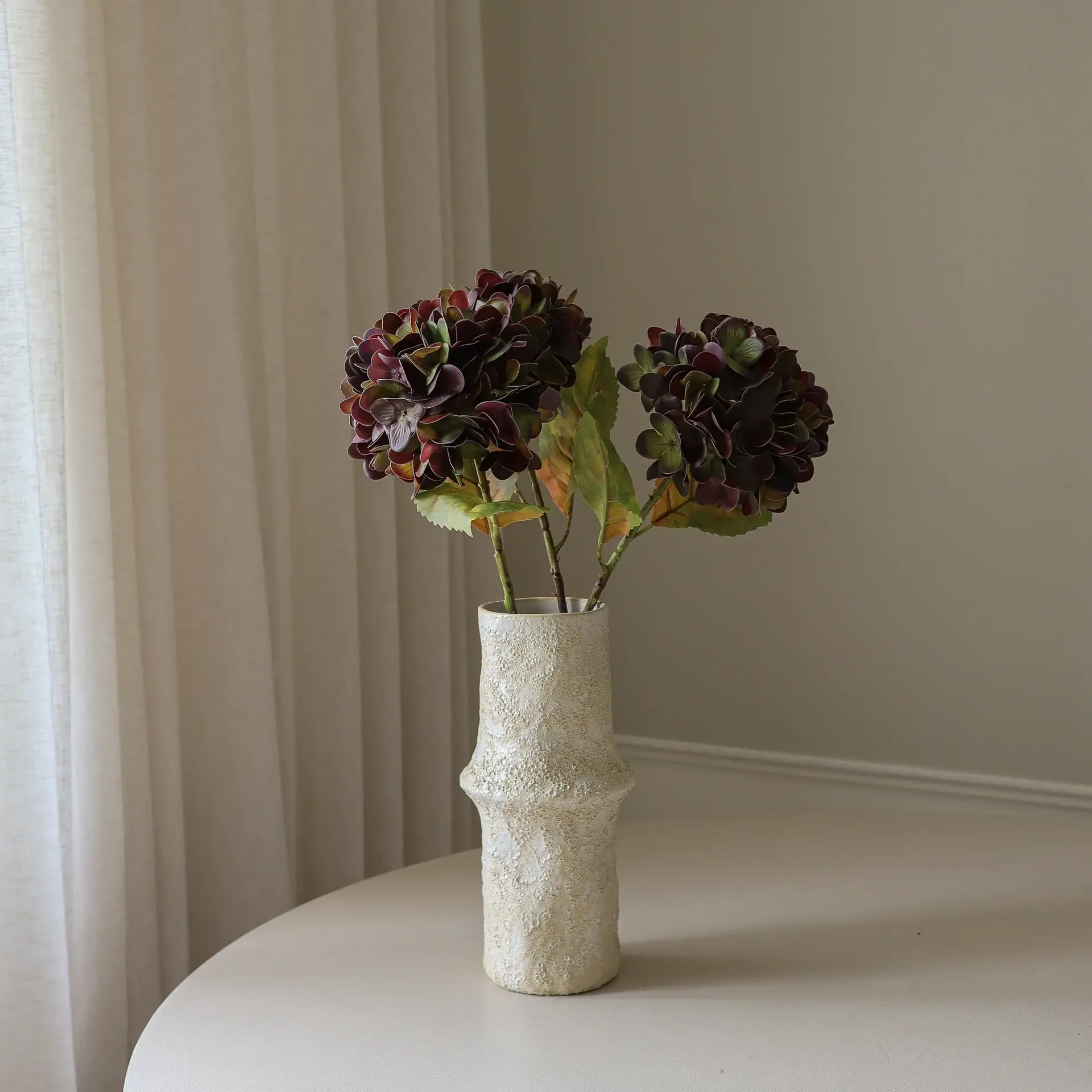 Ortensia fiore artificiale, Viola tenue, 60 cm, 1 pz Botané