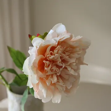 Peonia artificiale - Rosa chiaro, 56 cm, 1 pz - Botané