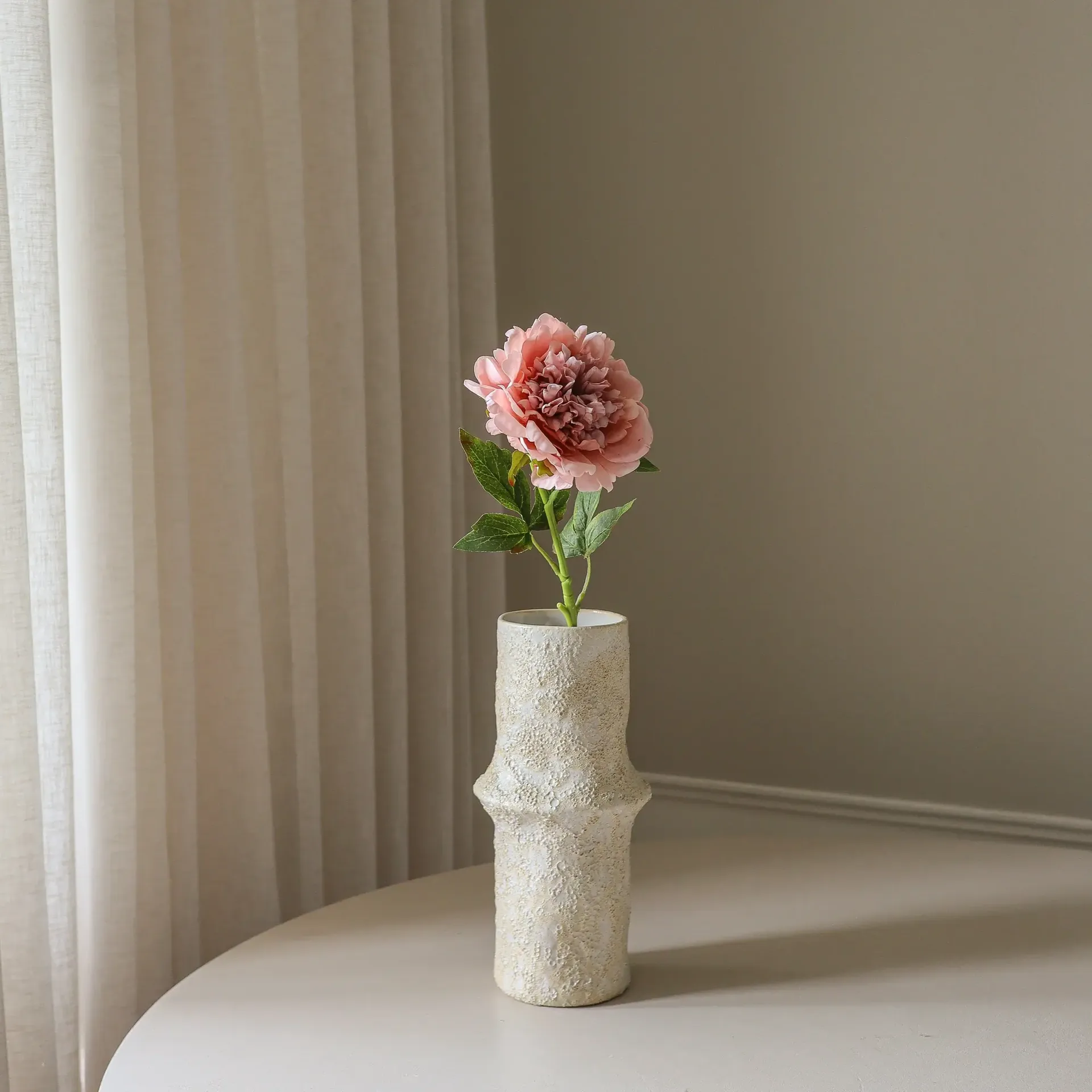 Peonia artificiale, Rosa polveroso, 56 cm, 1 pz Botané