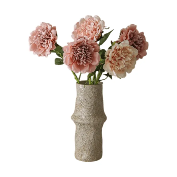 Peonie bouquet artificiale - Dusty, 5 pz - Botané