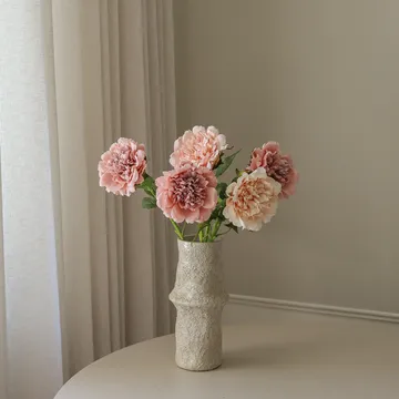Peonie bouquet artificiale - Dusty, 5 pz - Botané