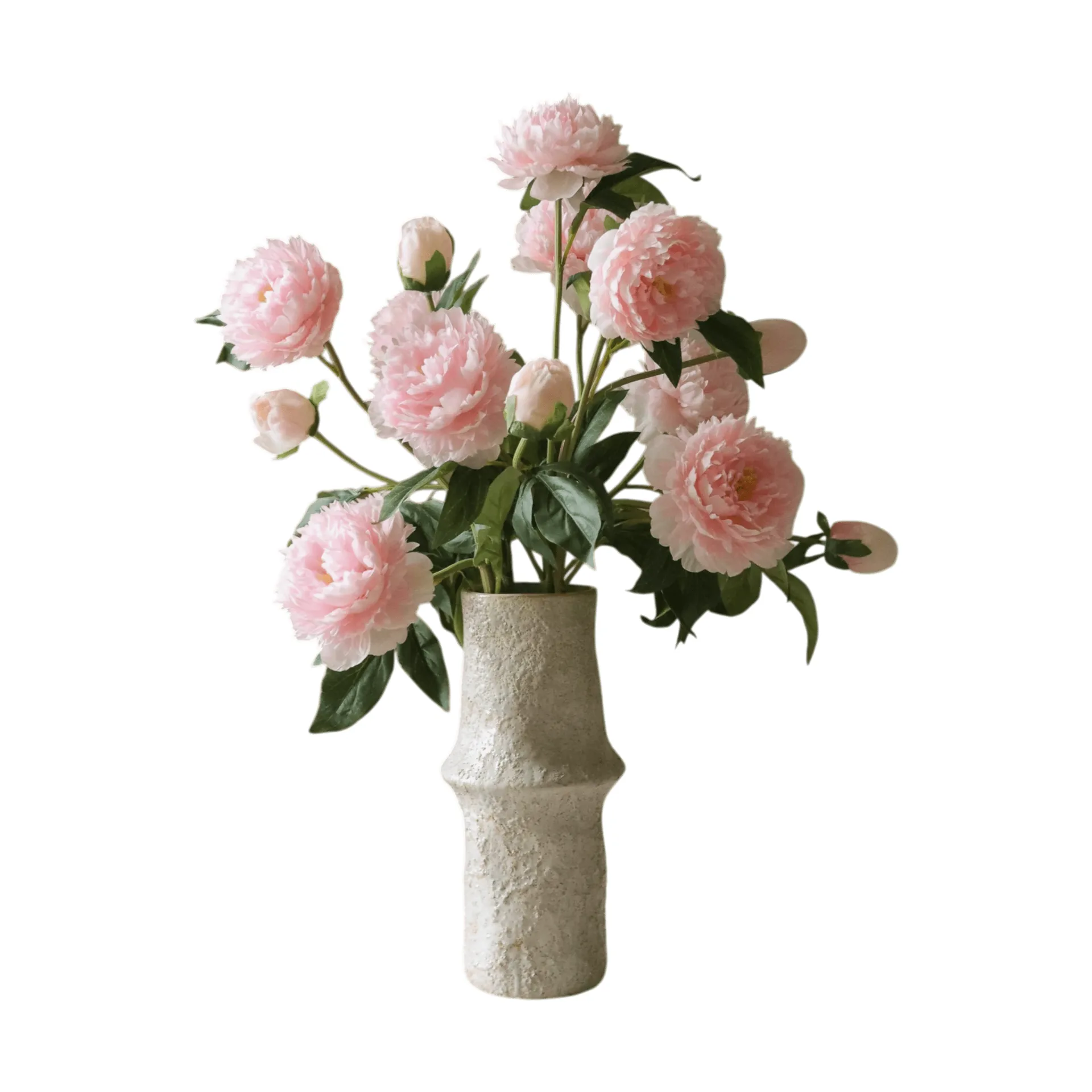 Peonie bouquet artificiale, Medium, rosa 5 pz Botané
