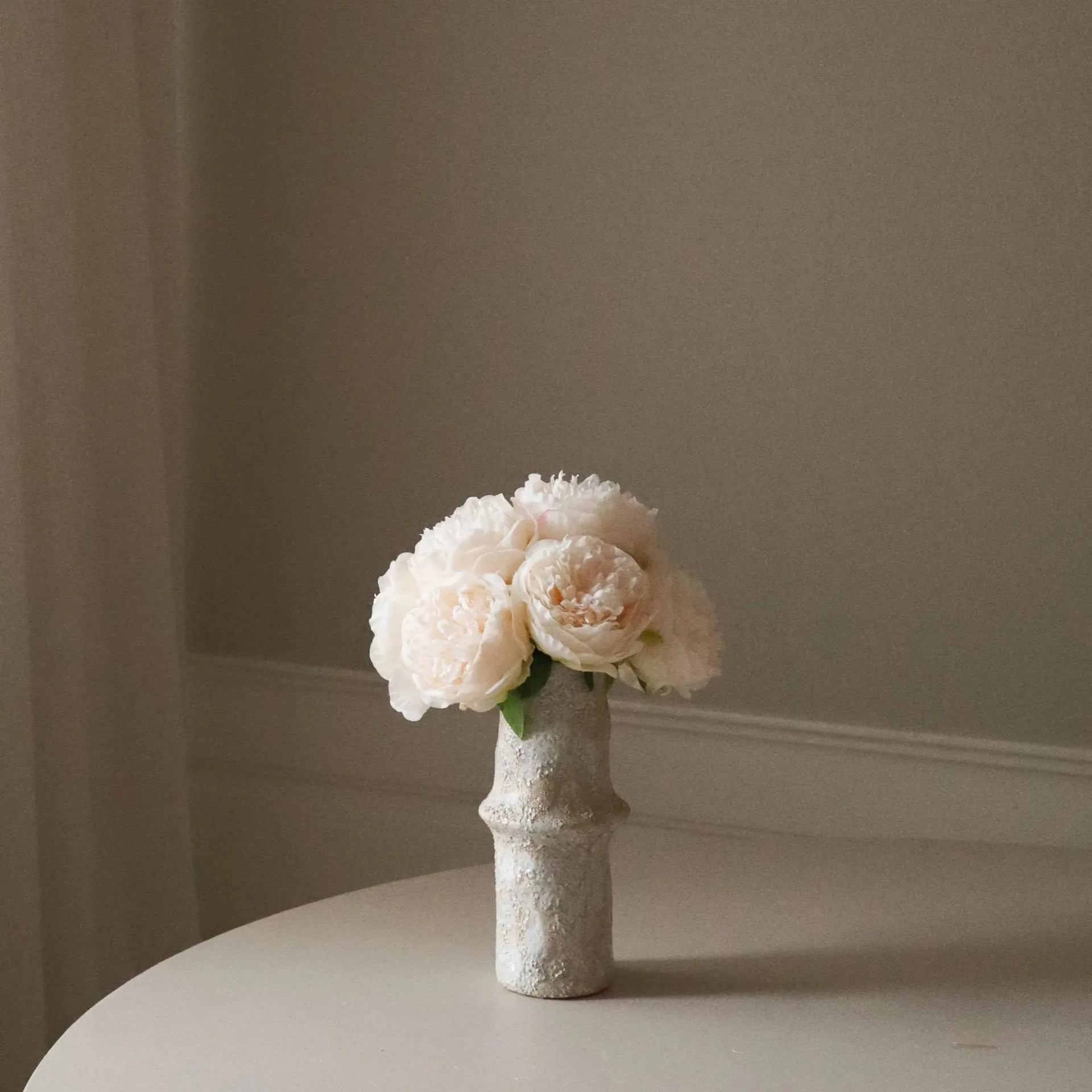 Peonie bouquet artificiale, Mini, cream 10 pz Botané