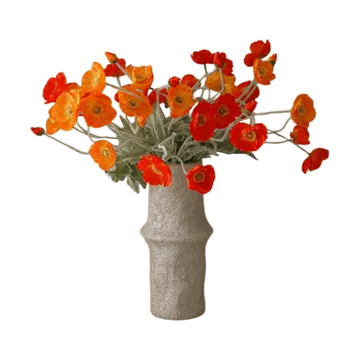 Poppy Sunset bouquet artificiale - Papavero, 56 cm, 11 pz - Botané