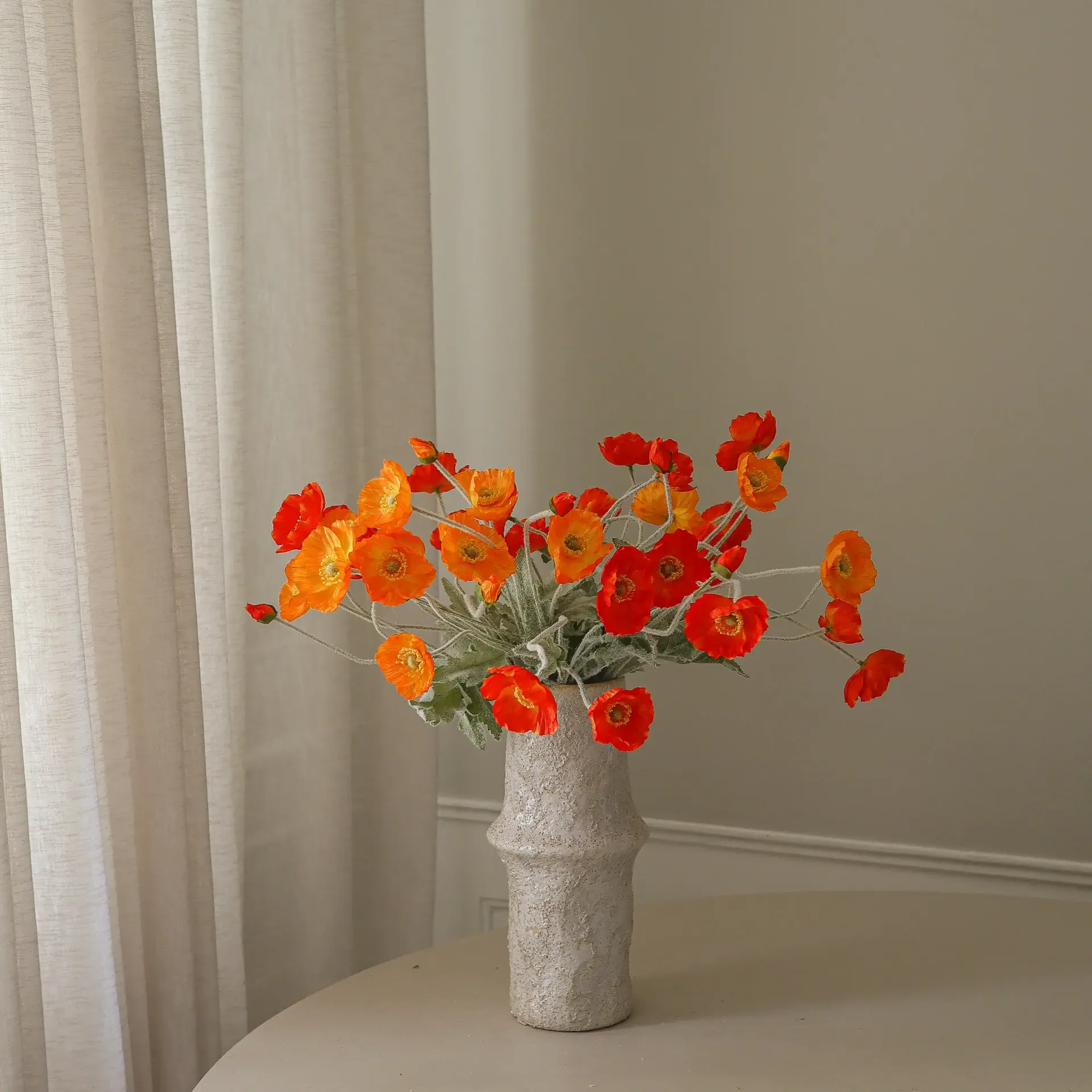 Poppy Sunset bouquet artificiale, Papavero, 56 cm, 11 pz Botané