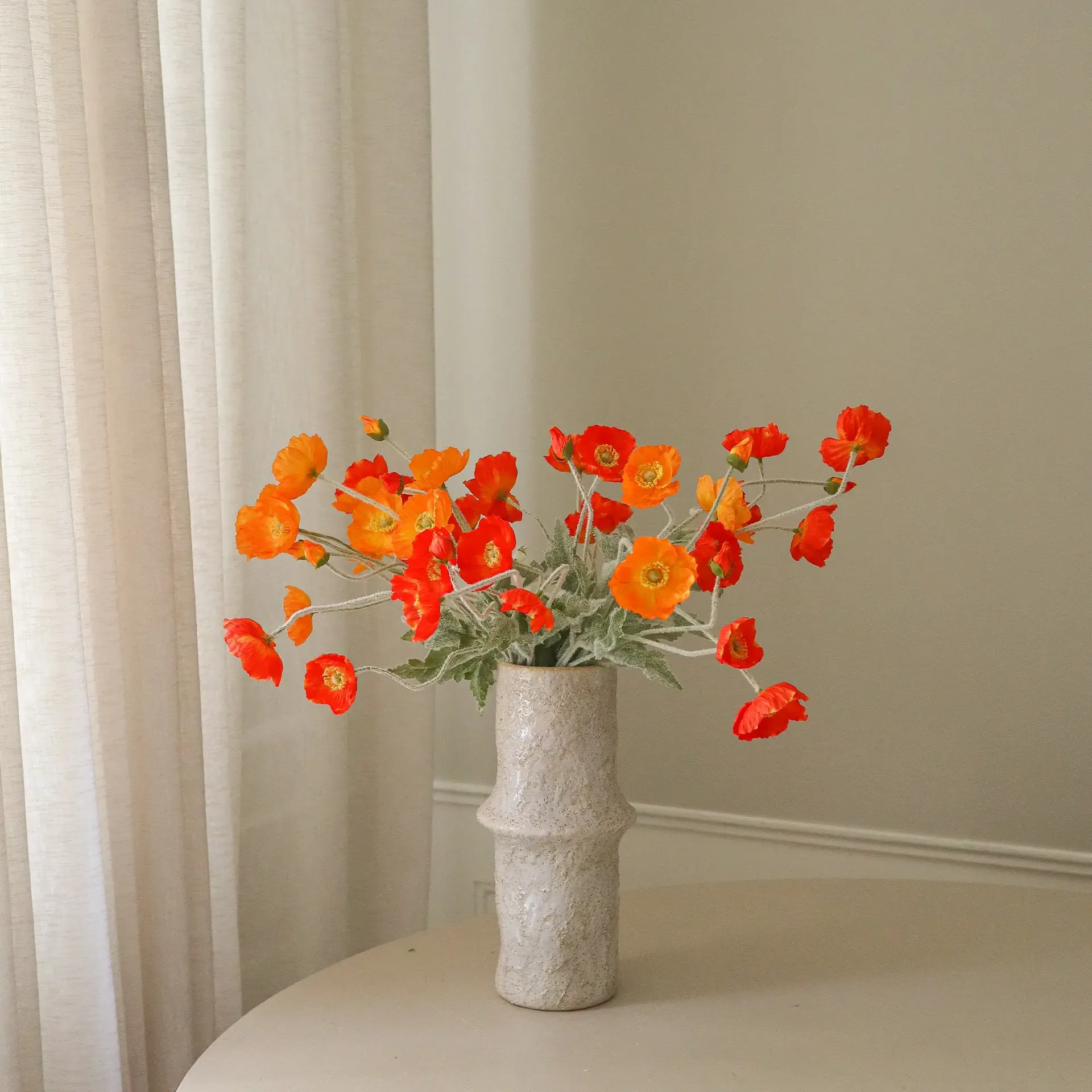 Poppy Sunset bouquet artificiale, Papavero, 56 cm, 11 pz Botané