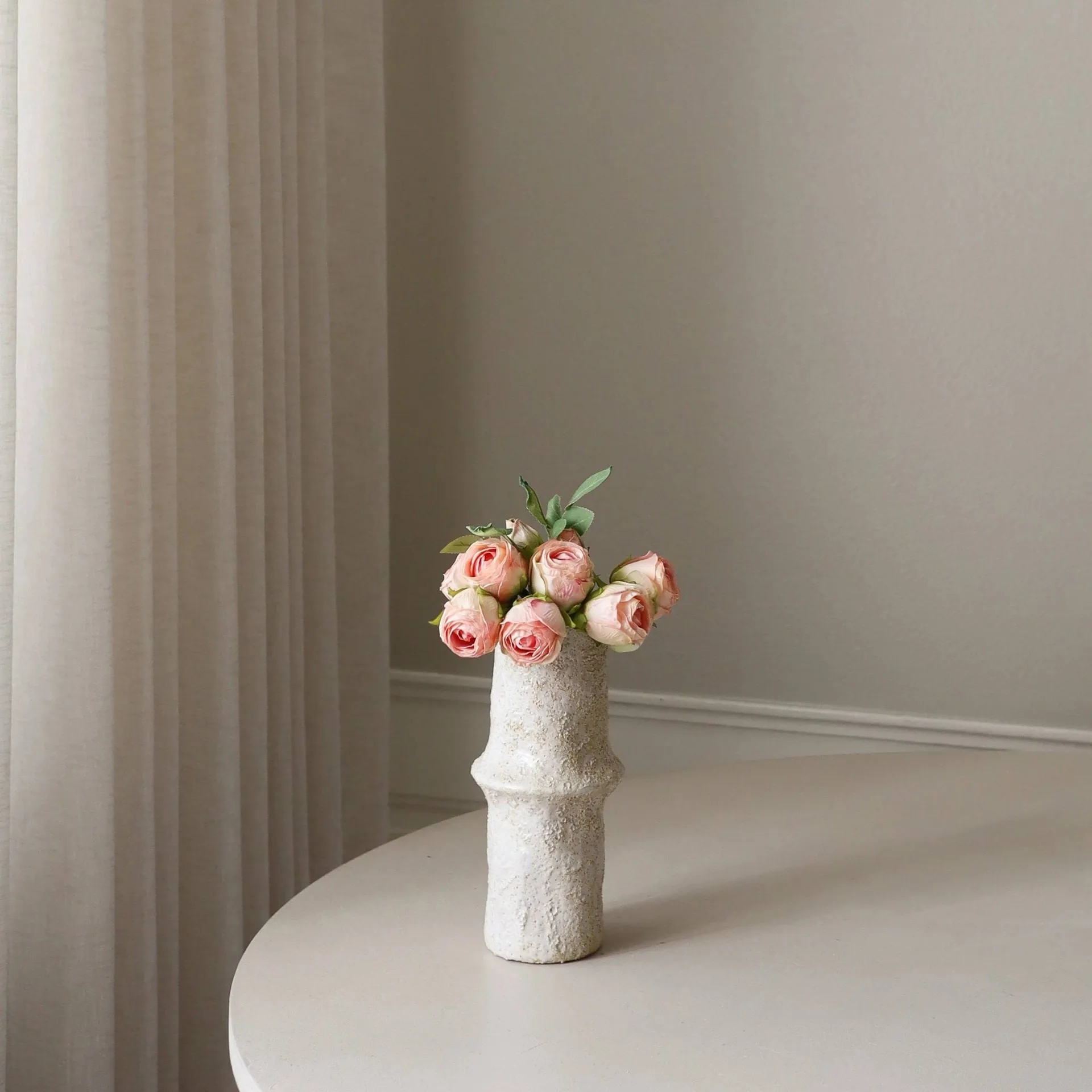 Rose bouquet artificiale, Mini, rosa chiaro 10 pz Botané