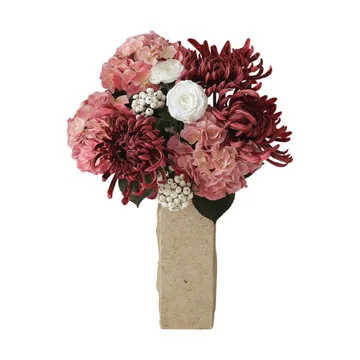 Rose reverie bouquet artificiale - Ortensia, crisantemo a ragno, ranuncolo, 77 cm - Botané