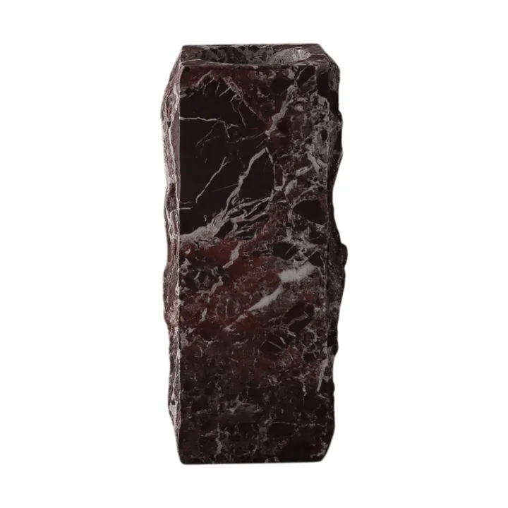 Rosso Levanto Edge vaso in marmo - Medium, 30 cm - Botané