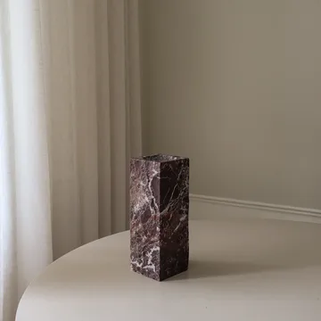 Rosso Levanto Edge vaso in marmo - Medium, 30 cm - Botané