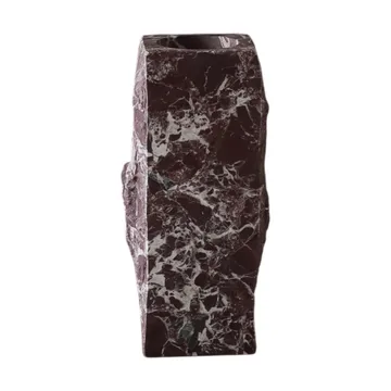 Rosso Levanto Edge vaso in marmo - Small, 25 cm - Botané