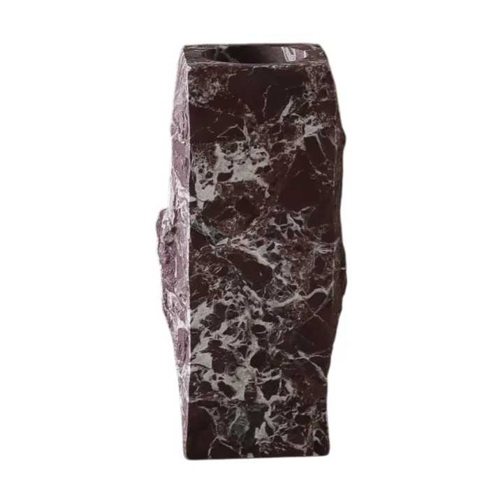 Rosso Levanto Edge vaso in marmo - Small, 25 cm - Botané