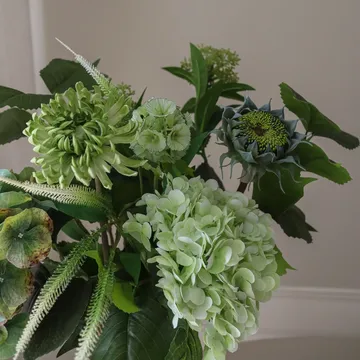 Sage Garden bouquet artificiale - Ortensia-dalia semi-cactus 112 cm, 10 pz - Botané