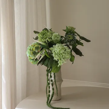 Sage Garden bouquet artificiale - Ortensia-dalia semi-cactus 112 cm, 10 pz - Botané