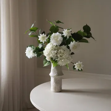 Soft Serve bouquet artificiale - Ortensia-dalia, 8 pz - Botané