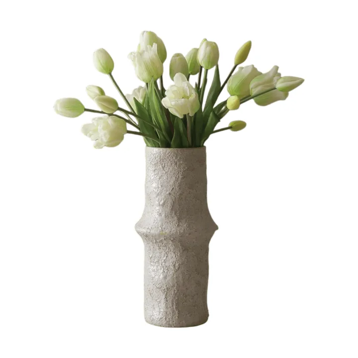Tulipani, bouquet artificiale misto - Bianco, 20 pz - Botané