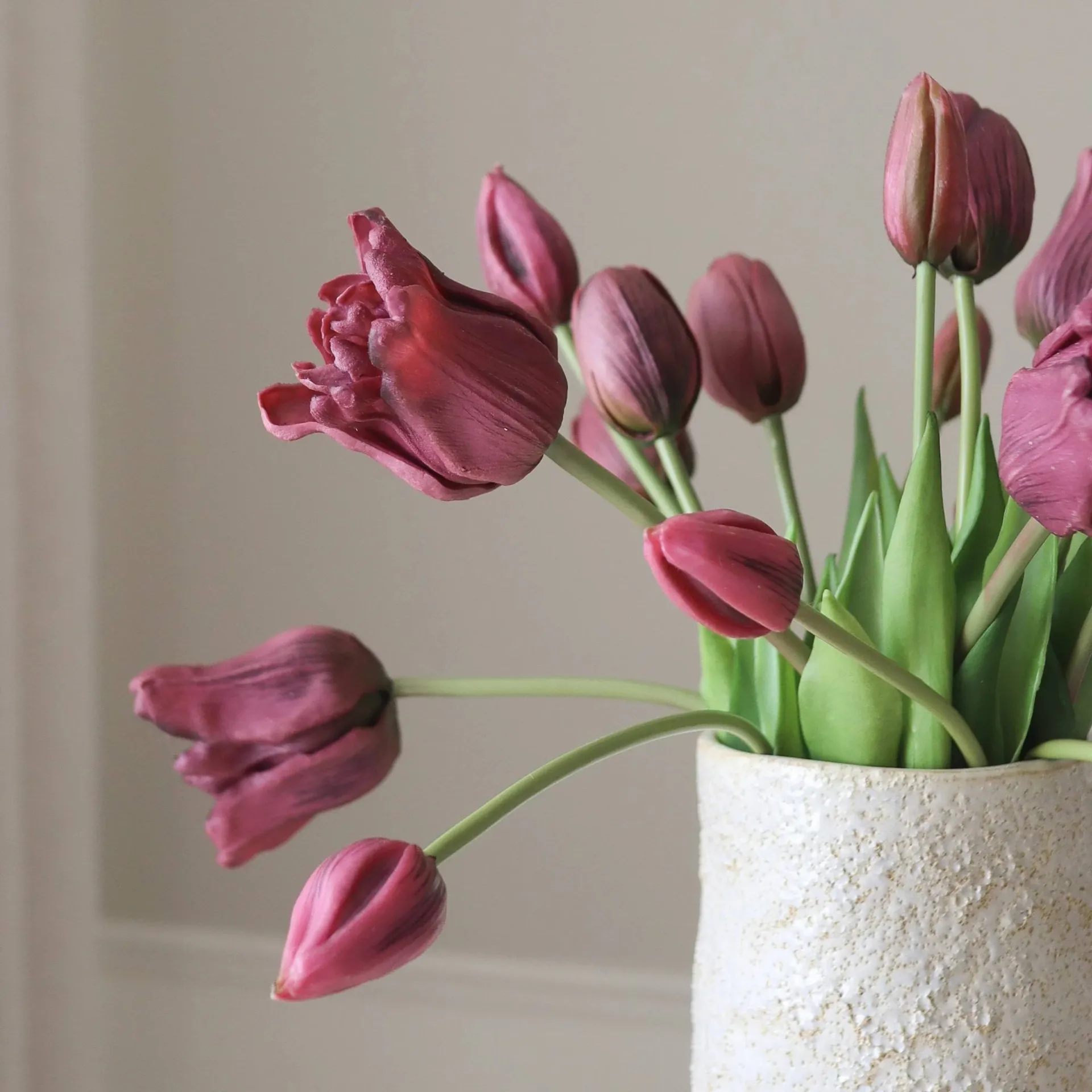 Tulipani, bouquet artificiale misto, Viola, 20 pz Botané
