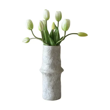 Tulipani finti bouquet - Bianco, 10 pz - Botané