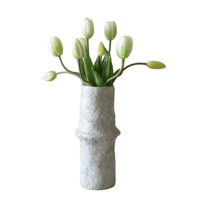 Tulipani finti bouquet - Bianco, 10 pz - Botané