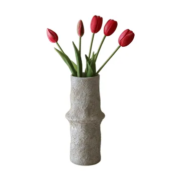 Tulipani finti bouquet - Rosso chiaro, 5 pz - Botané