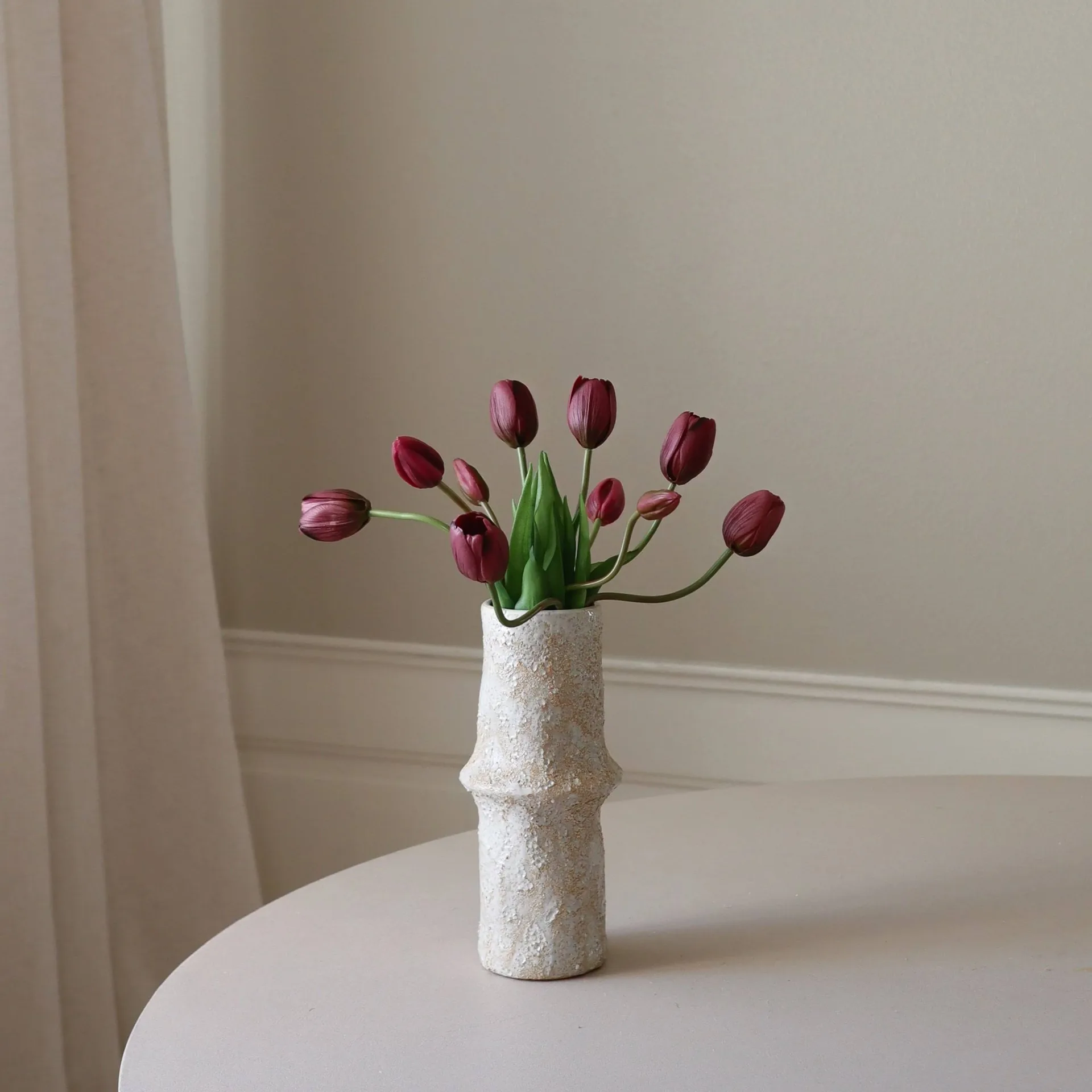 Tulipani finti bouquet, Viola, 10 pz Botané
