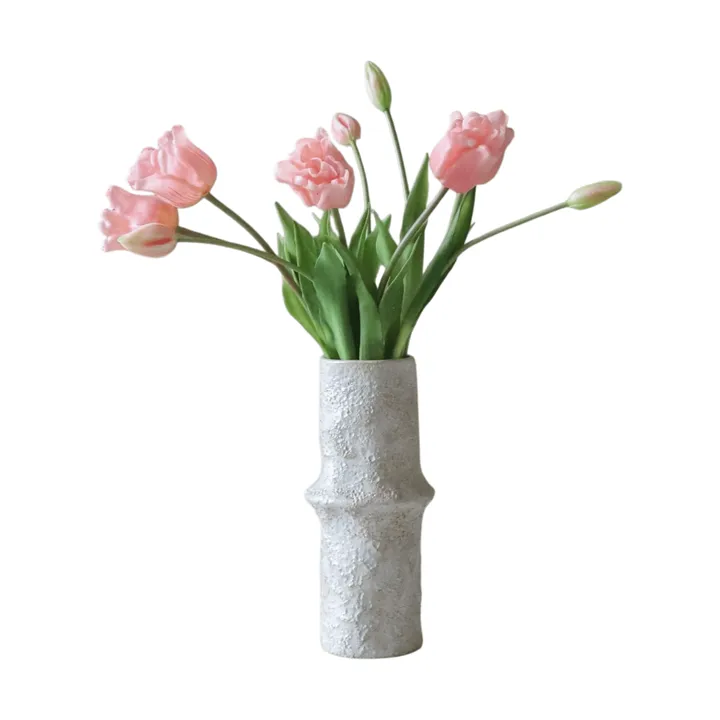 Tulipani Triumph bouquet artificiale - Rosa chiaro, 10 pz - Botané