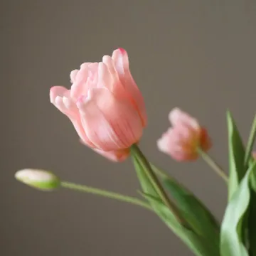 Tulipani Triumph bouquet artificiale - Rosa chiaro, 10 pz - Botané