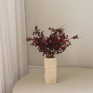 Wild Berry bouquet artificiale - Rami di bacche rosso scuro, 66 cm - Botané