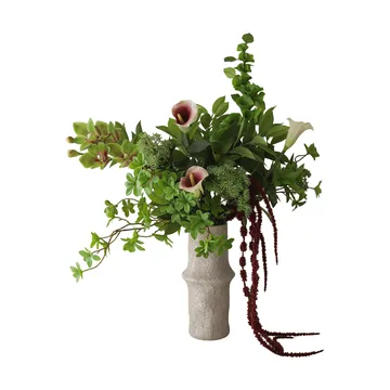 Wild Grove bouquet artificiale - Calla-orchidea cymbidium-carota selvatica, 112 cm, 16 pz - Botané