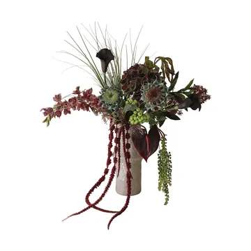 Woodland Nocturne bouquet artificiale - Calla–anthurium–ortensia–girasole autunnale, 112 cm, 14 pz - Botané